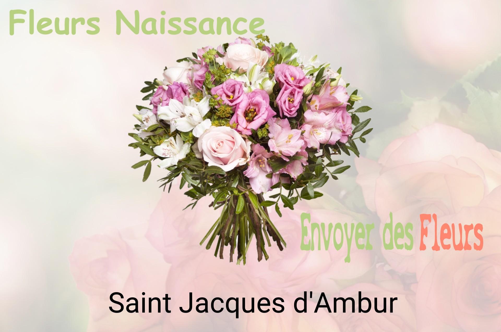 Bouquet de fleurs de naissance livré à Saint-Jacques-d'Ambur